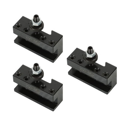 Solid Spare New 3PCS #1 Quick Change Turning & Facing Lathe Tool Post Holder 250-001 OXA