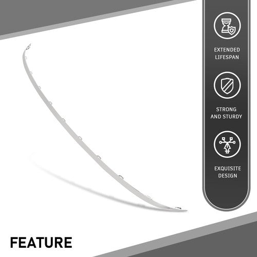 Solid Spare Fit For 2011-2014 Audi A8 Quattro Rear Bumper Silver Trim 4H08074432ZZ AU1144100