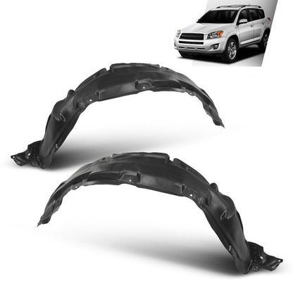 Solid Spare Fit For 2006-2012 Toyota RAV4 Front Left+Right Fender Liner Splash Shield