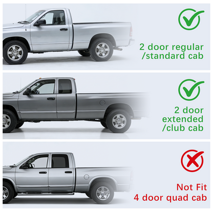 Solid Spare Rocker Panels For 94-2002 Dodge Ram 1500 2500 3500 Full Size Pickup Standard Cab