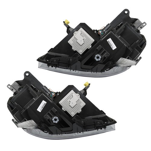 Solid Spare Headlights Replacement Pair w/ LED Tube For GMC Acadia 2013-2016 LH+RH Halogen