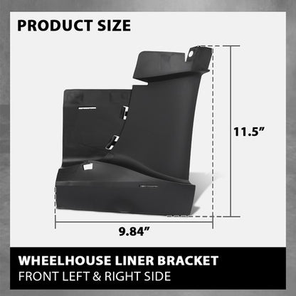 Solid Spare Bumper Wheelhouse Liner Bracket Front Left+Right Fit For 17-23 Tesla Model 3