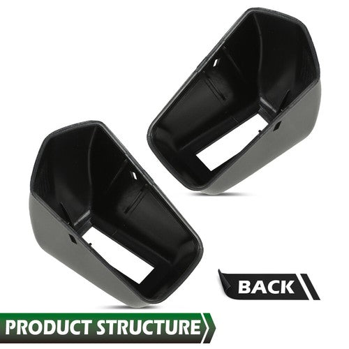 Solid Spare Fit For 1967-1972 A-Body Front Bench / Bucket Seat Plastic Belt Retractor Covers