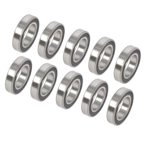 Solid Spare 10Pcs 6008-2RS Deep Groove Ball Bearings 40mm Inner Dia 68mm OD 15mm Bore Sealed