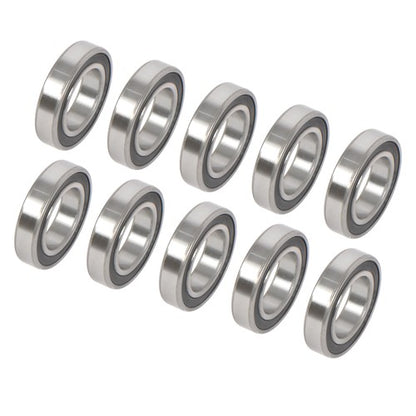 Solid Spare 10Pcs 6008-2RS Deep Groove Ball Bearings 40mm Inner Dia 68mm OD 15mm Bore Sealed