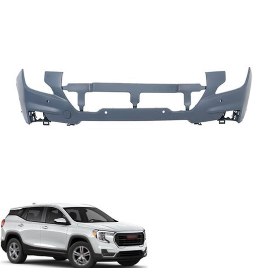 Solid Spare Fit For 2022-2024 GMC Terrain Plastic Front Bumper 6 Radar Holes 84931967 New