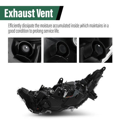 Solid Spare LED Headlight Assembly For 2019 2020 2021 2022 Toyota RAV4 Hybrid XSE Left+Right