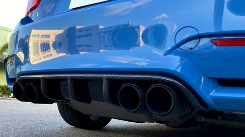 Solid Spare Carbon Fiber Style Rear Bumper Diffuser valance for BMW F80 M3 F82 M4 15-18