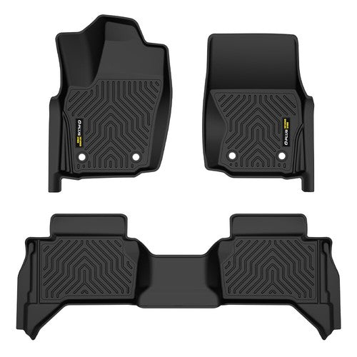 Solid Spare TPE Floor Mats Liners Fit For 2024-2025 Toyota Tacoma Double Cab All Weather