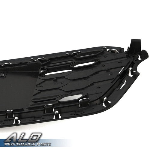 Solid Spare Black Front Bumper Lower Grille W/ Chrome Trim Fit For 2016-2018 Chevrolet Cruze