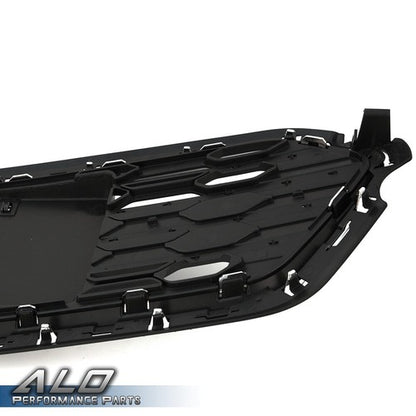 Solid Spare Black Front Bumper Lower Grille W/ Chrome Trim Fit For 2016-2018 Chevrolet Cruze