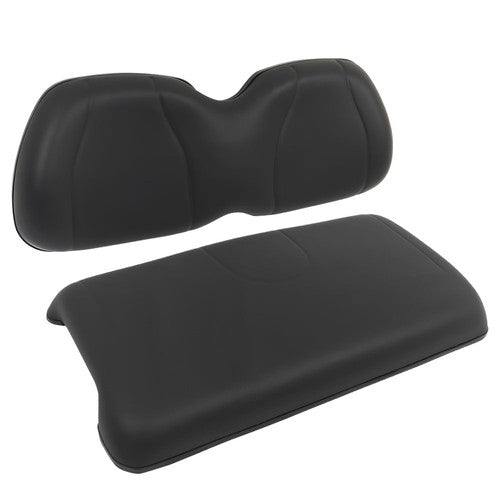 Solid Spare Black For Club Car 2004-2011 Precedent Golf Cart Front Seat Cushion & Backrest