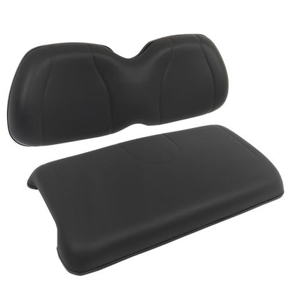 Solid Spare Black For Club Car 2004-2011 Precedent Golf Cart Front Seat Cushion & Backrest
