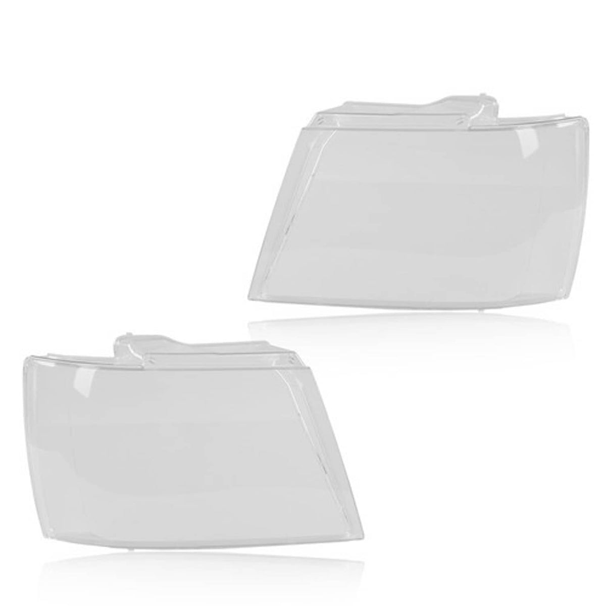 Solid Spare Headlight Replacement Lens Clear Fit For 07-14 Chevy Avalanche Tahoe Suburban