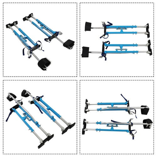 Solid Spare Painting Stilt 36" - 48" Drywall Stilts Adjustable Aluminum Alloy Tool Blue