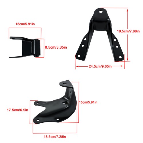 Solid Spare For Ford F250 F350 83-97 Left & Right Rear Leaf Spring Hanger Bracket Shackle