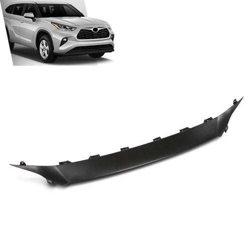 Solid Spare Front Bumper Grille Cover Trim Fit For 2020-2023 Toyota Highlander 52711-0E900