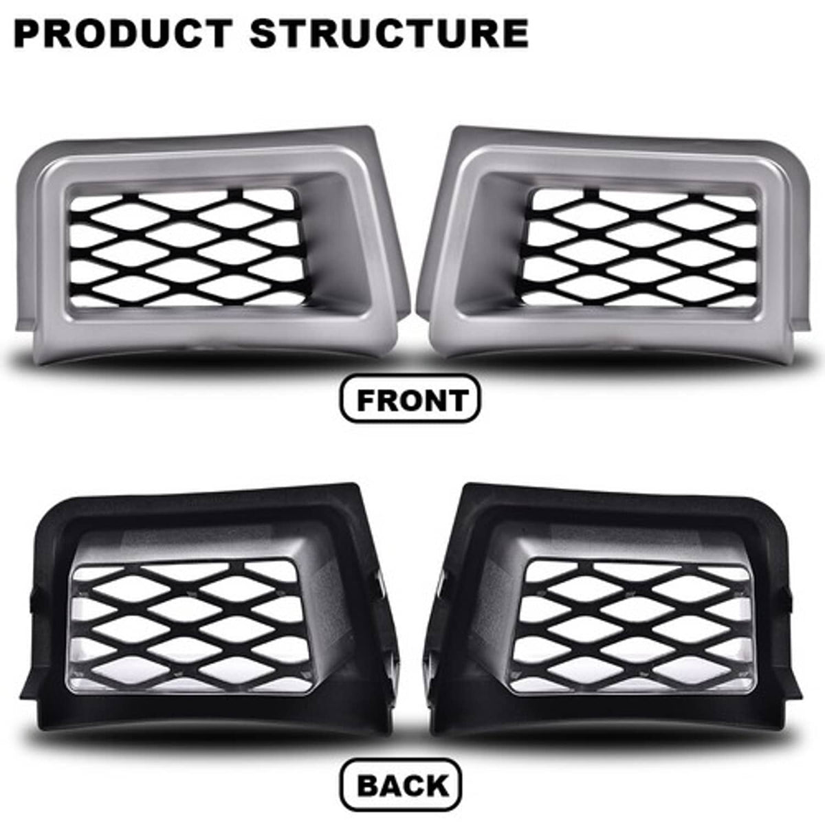 Solid Spare Fit For 2003-2007 Chevy Silverado 1500 Front Bumper Caliper Air Duct SS-Style