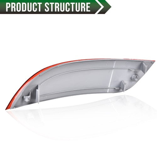 Solid Spare Fit For 15-18 Ford Focus Rear Bumper Reflector Right Passenger Side Red