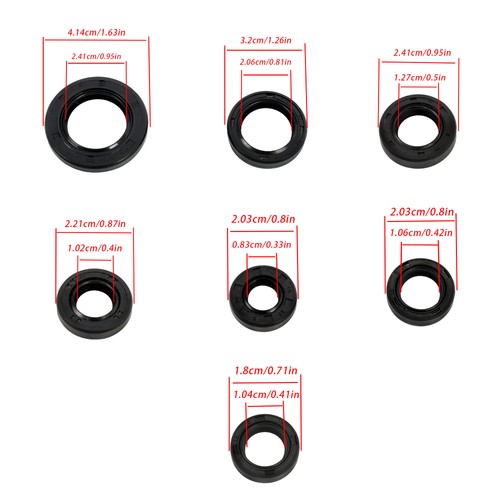 Solid Spare Fit For HONDA TRX 350 TRX350 RANCHER 2000-2006 822236 Engine Oil Seal Kit 8PCS