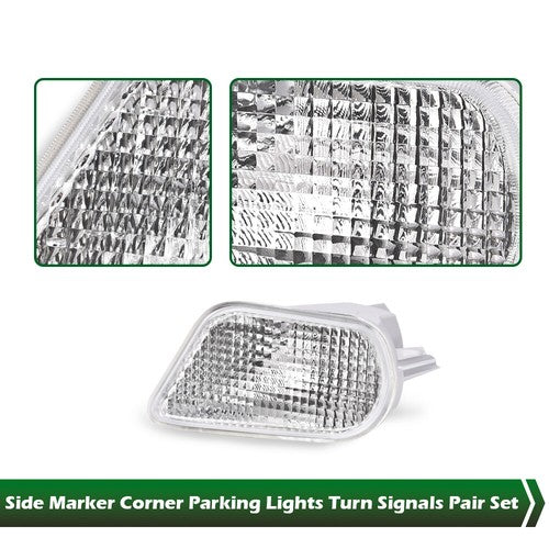 Solid Spare Fit For 98-02 Pontiac Firebird Trans Am Corner Parking Turn?Signal Lights Clear