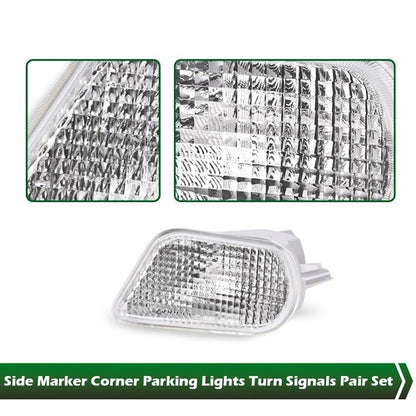 Solid Spare Fit For 98-02 Pontiac Firebird Trans Am Corner Parking Turn?Signal Lights Clear