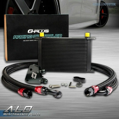 Solid Spare Fit For LS1 LS2 LS3 10AN 25 Row GM Engine Oil Cooler Kit + Sandwich Plate Kit