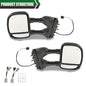 Solid Spare 1Pair Side Tow Mirrors Power+Heated Fit For 1999-2007 Ford F250 F350 Super Duty