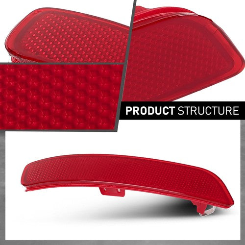Solid Spare Fit For 2014 2015 2016 2017 BMW X5 F15 Rear Bumper Reflector Lens Left Side