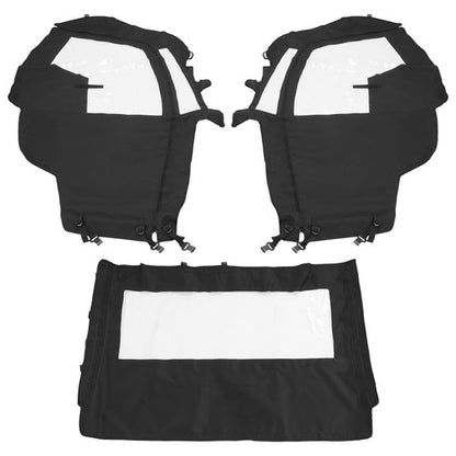 Solid Spare For UTV T-Boss 550 750 560 760 Durable Black+Clear PVC Soft Full Door Enclosure