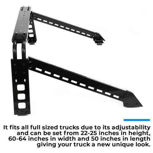 Solid Spare Roll Bar For Full Size Truck Silverado Ram F150 Adjustable Sports Bar Cargo Rack