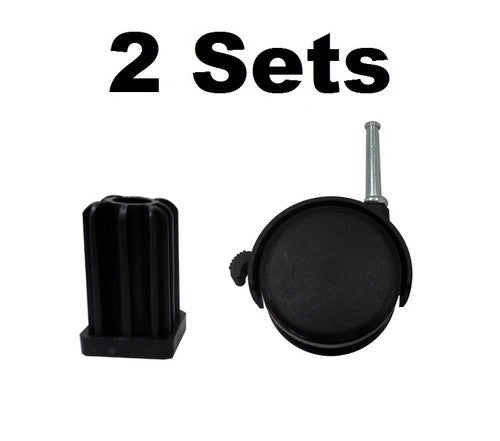 Solid Spare (2) Weber Caster Wheel Gas Grills fits Genesis, Summit, Silver, Spirit - 99241
