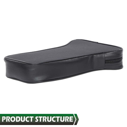 Solid Spare Fit For 1967-1982 Chevrolet Corvette Center Console Armrest Pad Black Leather