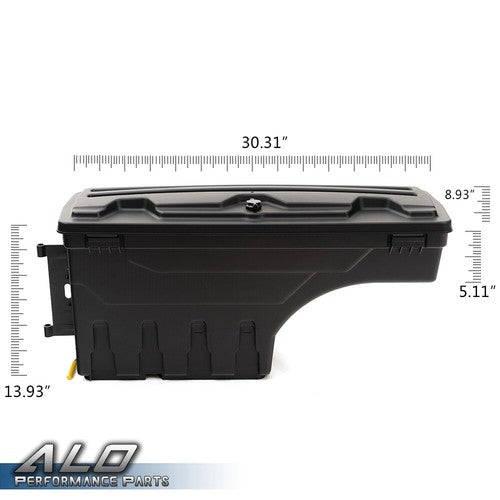 Solid Spare Fit For 17-2020 Ford F-250 F-350 Super Duty Truck Bed Storage Box Toolbox Right