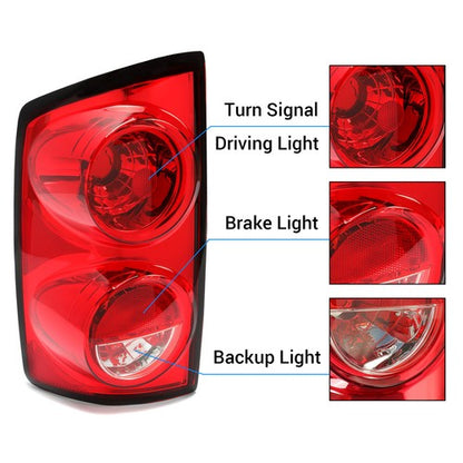 Solid Spare Driver Left Side Tail Light Lamp For 2007-2008 Dodge Ram 1500 2007-2009 Ram 2500