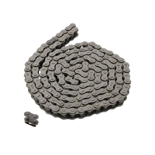 Solid Spare Carbon Steel #60 Roller Chain × 10 Feet with Two Free Connecting Links