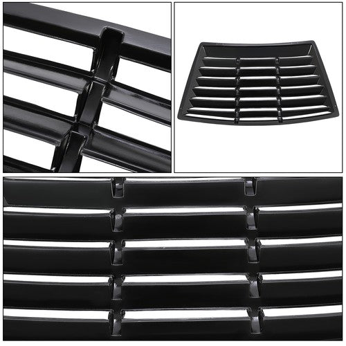 Solid Spare For Ford Mustang Fastback 1979-1993 Black Rear Window Louver Sun Shade Cover ABS