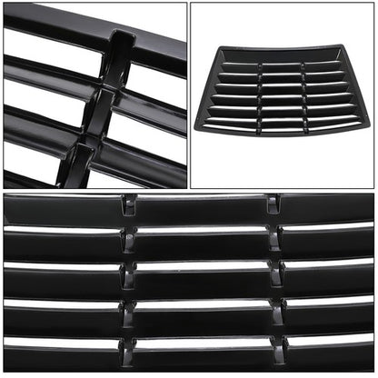 Solid Spare For Ford Mustang Fastback 1979-1993 Black Rear Window Louver Sun Shade Cover ABS