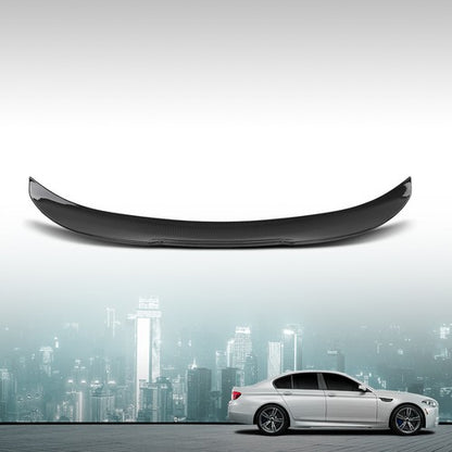 Solid Spare Fit For 11-17 BMW F10 5 Series M5 Rear Trunk Spoiler Wing Carbon Look PSM Style