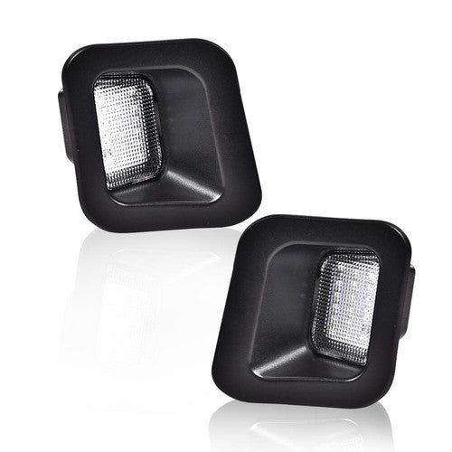 Solid Spare LED Rear Bumper License Plate Lights Fit For 2003-2018 Dodge Ram 1500 2500 3500