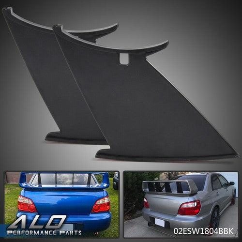 Solid Spare 2Pcs Wing Spoiler Stiffi Support Stabilizer Fit For 11-14 Subaru WRX STi Sedan