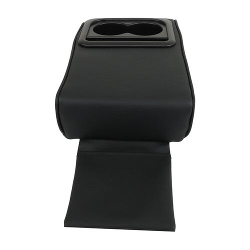 Solid Spare Center Console Armrest Pillow Storage Bag W/ Cup And Phone Holder For Most Cars