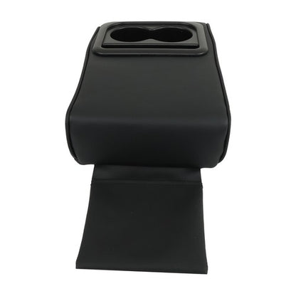 Solid Spare Center Console Armrest Pillow Storage Bag W/ Cup And Phone Holder For Most Cars