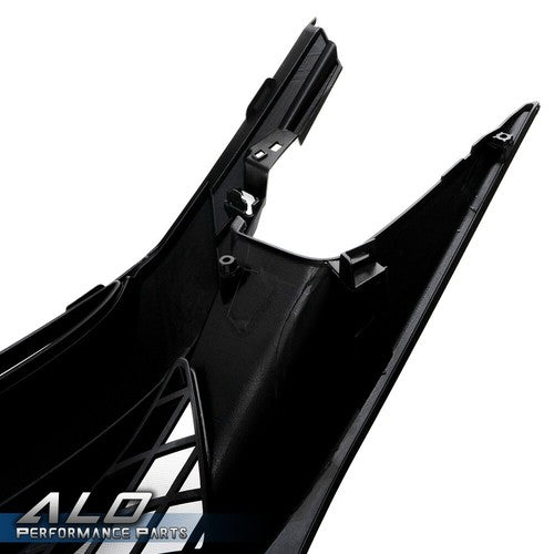 Solid Spare Fit For 16-21 Honda Civic 10th Gen Type R Style Front Bumper Hood Grille Black