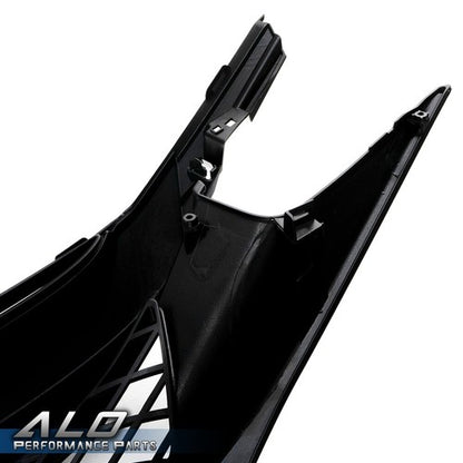 Solid Spare Fit For 16-21 Honda Civic 10th Gen Type R Style Front Bumper Hood Grille Black