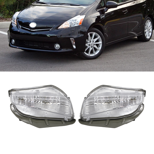 Pair Front Bumper turn Signal Fog Light Fit For Toyota Prius V 2012 2013 2014