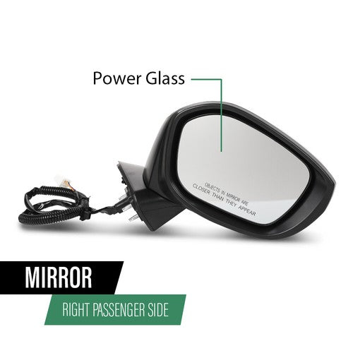Solid Spare New Fit For 2022-2023 Honda Civic 3 Pin Manual Fold Power Mirror Passenger Side
