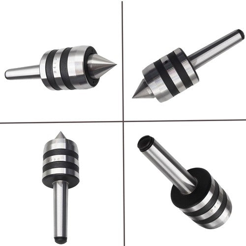 Solid Spare 1Pc MT2 Live Center Morse Taper Triple Bearing Spindle Lathe Milling CNC Chuck