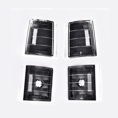 Solid Spare Corner Signal Side Marker Lamps Black Fit For Chevy CK C10 1500 2500 3500 Tahoe