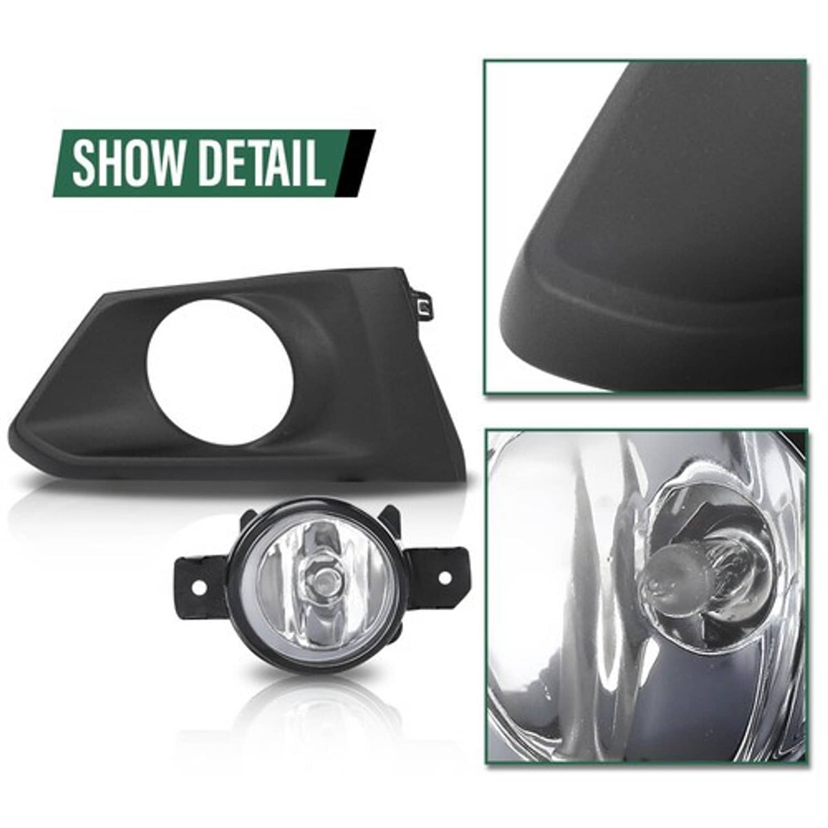 Solid Spare Fog Lights Driving Lamps w/ Wiring Fit For 2019-2022 Nissan Altima Left+Right